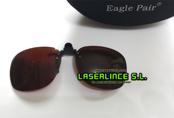 Gafas de protección para láser verde, azul e infrarrojo OD 4+